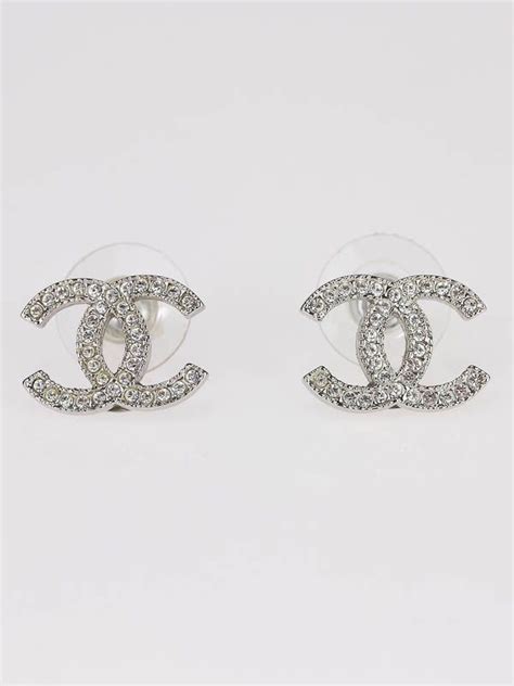 chanel earrinh|chanel swarovski earrings.